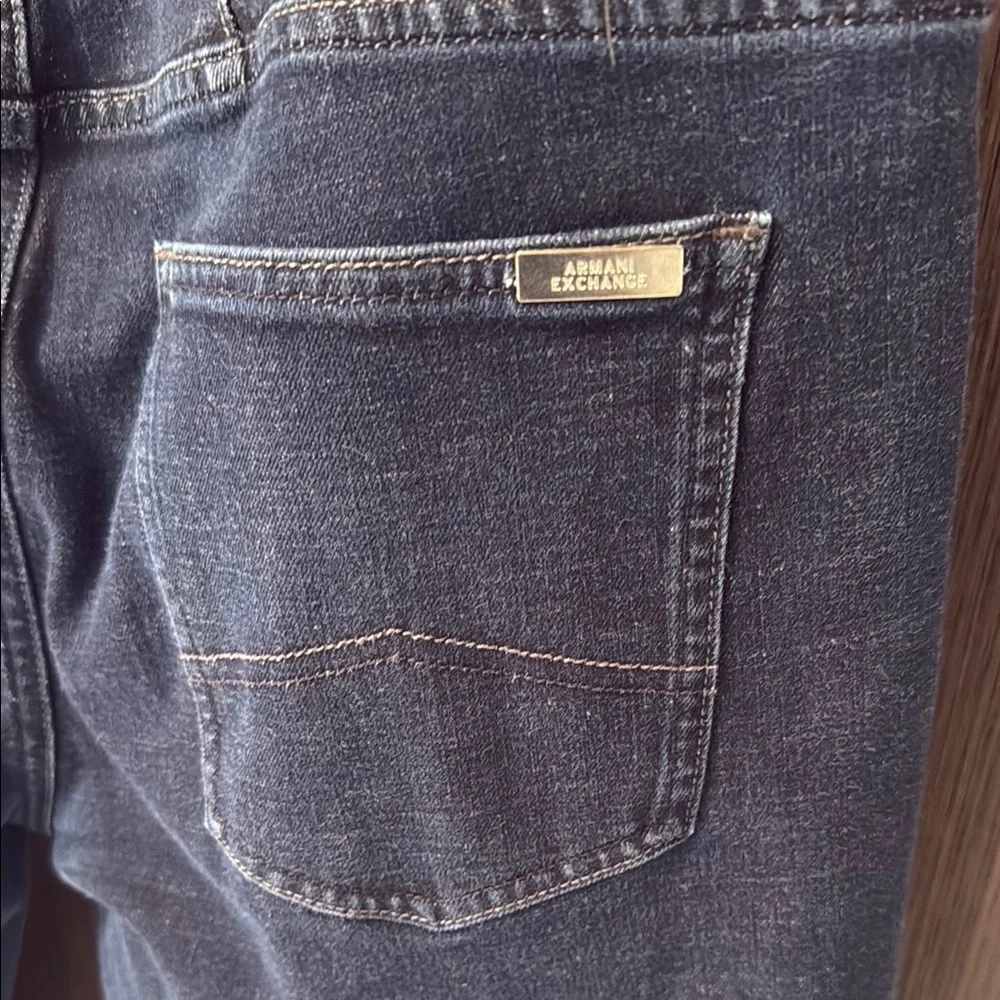 Armani Exchange Blue Straight Jeans